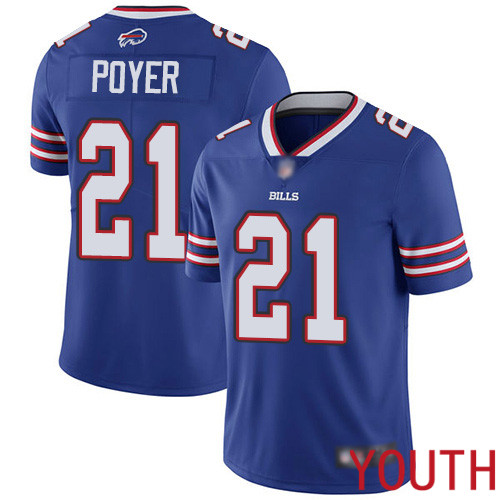 Youth Buffalo Bills 21 Jordan Poyer Royal Blue Team Color Vapor Untouchable Limited Player NFL Jersey